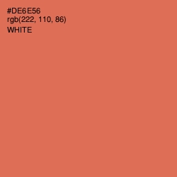 #DE6E56 - Red Damask Color Image