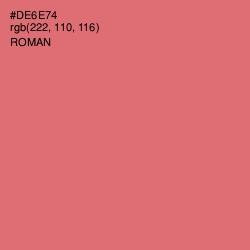 #DE6E74 - Roman Color Image