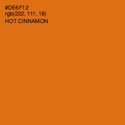 #DE6F12 - Hot Cinnamon Color Image