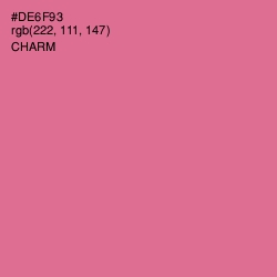 #DE6F93 - Charm Color Image