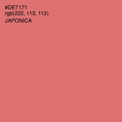 #DE7171 - Japonica Color Image