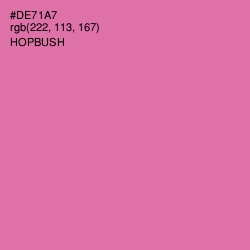 #DE71A7 - Hopbush Color Image