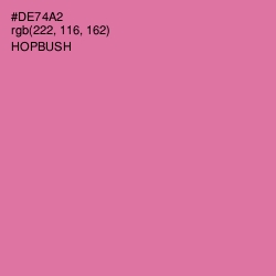 #DE74A2 - Hopbush Color Image