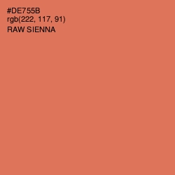 #DE755B - Raw Sienna Color Image