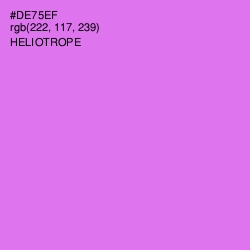 #DE75EF - Heliotrope Color Image