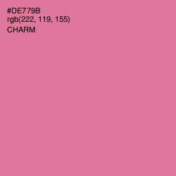 #DE779B - Charm Color Image