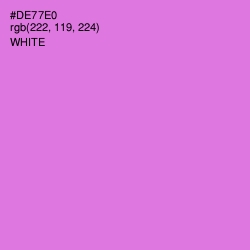 #DE77E0 - Heliotrope Color Image