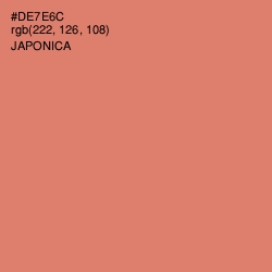 #DE7E6C - Japonica Color Image