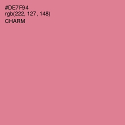 #DE7F94 - Charm Color Image