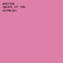 #DE7FA8 - Hopbush Color Image