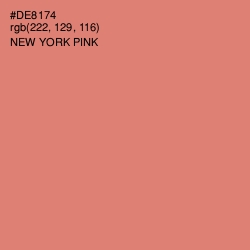 #DE8174 - New York Pink Color Image