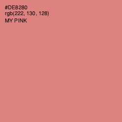 #DE8280 - My Pink Color Image