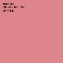 #DE858B - My Pink Color Image