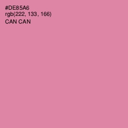 #DE85A6 - Can Can Color Image