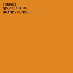 #DE8622 - Brandy Punch Color Image