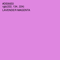 #DE86E0 - Lavender Magenta Color Image