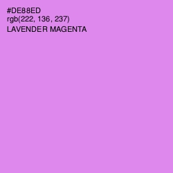 #DE88ED - Lavender Magenta Color Image