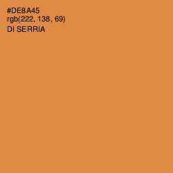 #DE8A45 - Di Serria Color Image