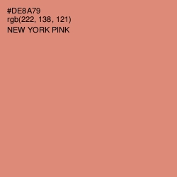 #DE8A79 - New York Pink Color Image