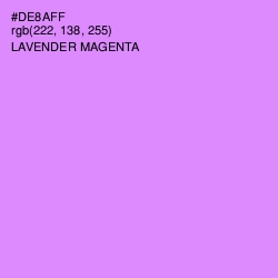 #DE8AFF - Lavender Magenta Color Image