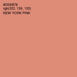 #DE8B78 - New York Pink Color Image