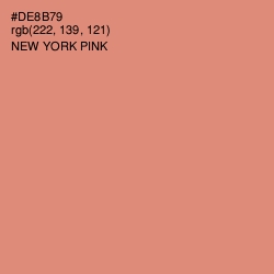 #DE8B79 - New York Pink Color Image