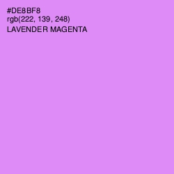 #DE8BF8 - Lavender Magenta Color Image