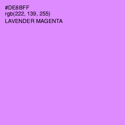 #DE8BFF - Lavender Magenta Color Image