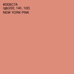 #DE8C7A - New York Pink Color Image