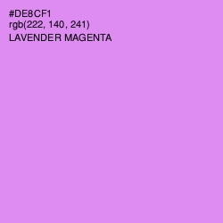 #DE8CF1 - Lavender Magenta Color Image