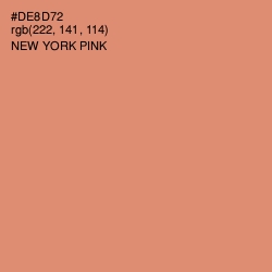 #DE8D72 - New York Pink Color Image