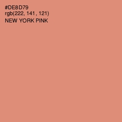 #DE8D79 - New York Pink Color Image