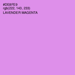 #DE8FE9 - Lavender Magenta Color Image