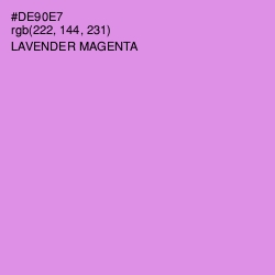 #DE90E7 - Lavender Magenta Color Image