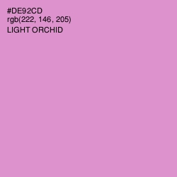 #DE92CD - Light Orchid Color Image