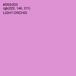 #DE92D3 - Light Orchid Color Image