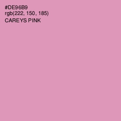 #DE96B9 - Careys Pink Color Image