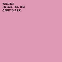 #DE98B4 - Careys Pink Color Image