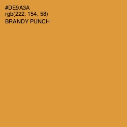 #DE9A3A - Brandy Punch Color Image