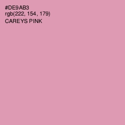 #DE9AB3 - Careys Pink Color Image