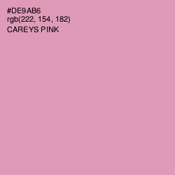 #DE9AB6 - Careys Pink Color Image