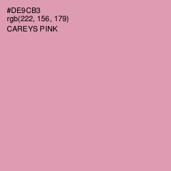 #DE9CB3 - Careys Pink Color Image