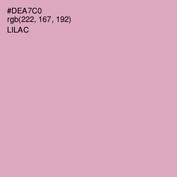 #DEA7C0 - Lilac Color Image