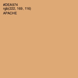#DEA974 - Apache Color Image