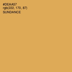 #DEAA57 - Sundance Color Image