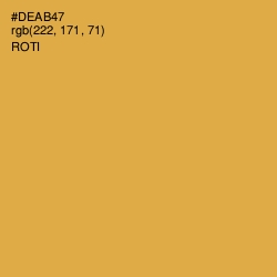 #DEAB47 - Roti Color Image