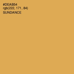 #DEAB54 - Sundance Color Image