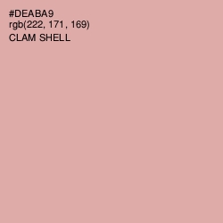 #DEABA9 - Clam Shell Color Image