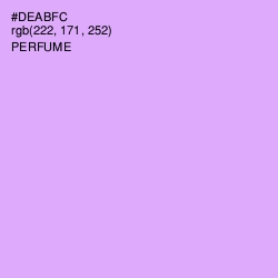 #DEABFC - Perfume Color Image