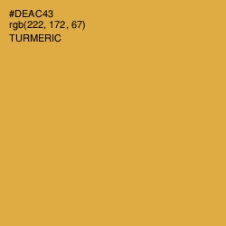 #DEAC43 - Turmeric Color Image